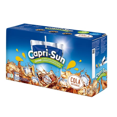 ⁨Capri Sun Cola Koffeinfrei Bezkofeinowy Napój o smaku Coli 10 sztuk⁩ w sklepie Wasserman.eu