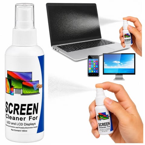 ⁨Preparat Do Czyszczenia Ekranów LCD LED TFT Komputera Telefonów 100 ml⁩ w sklepie Wasserman.eu