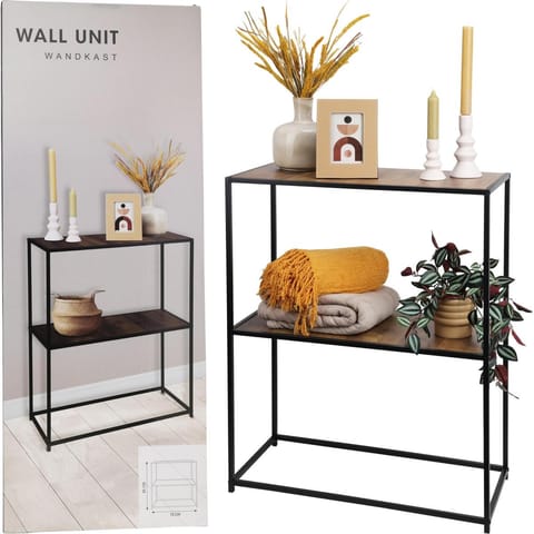 ⁨REGAŁ STOLIK NA KWIATY KWIETNIK 2 POZIOMY 70X31X85 MDF METAL⁩ w sklepie Wasserman.eu