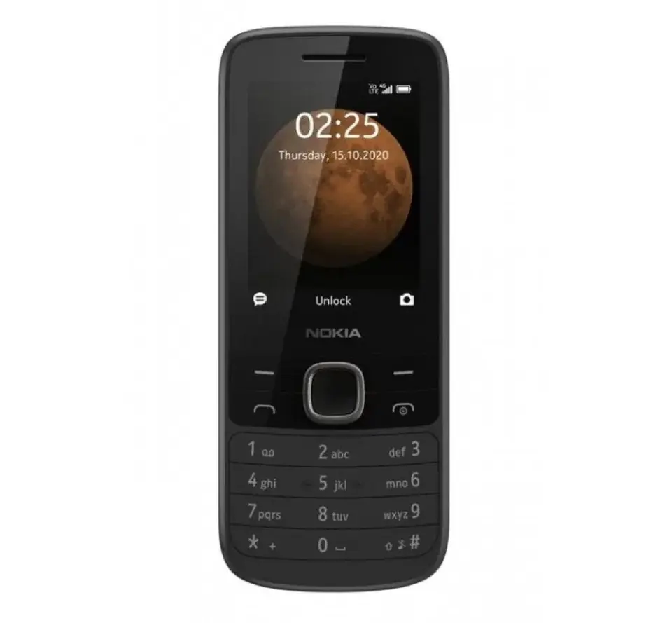 ⁨Nokia 225 4G TA-1316 Black, 2.4 ", TFT, 240 x 320 pixels, 64 MB, 128 MB, Dual SIM, Nano-SIM, 3G, Bluetooth, 5.0, USB version Mic⁩ at Wasserman.eu