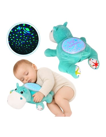 ⁨WOOPIE BABY Przytulanka Projektor 2w1 Usypiacz Hipopotam⁩ w sklepie Wasserman.eu
