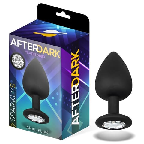 ⁨Sparkly Butt Plug Silicone Size S 7.5 cm x 2.6 cm⁩ w sklepie Wasserman.eu