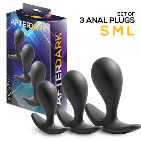 ⁨Monty Set of 3 Anal Plugs⁩ w sklepie Wasserman.eu