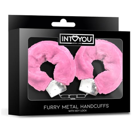 Furry Metal Handcuffs Pink w sklepie Wasserman.eu