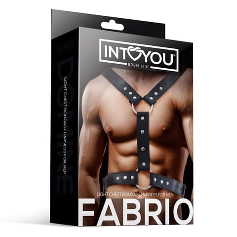 ⁨Fabrio Male Chest Bondage Harness Vegan Leather⁩ w sklepie Wasserman.eu