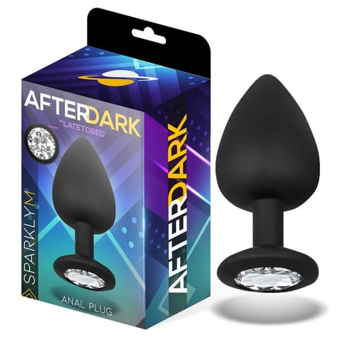 ⁨Sparkly Butt Plug Silicone Size M 8 cm x 3.5 cm⁩ w sklepie Wasserman.eu