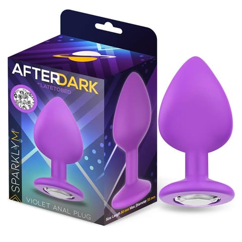 ⁨Sparkly Butt Plug Size M Violet⁩ w sklepie Wasserman.eu