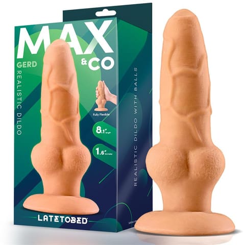 Gerd Realistic Dildo with Testicles 8.1 Flesh w sklepie Wasserman.eu