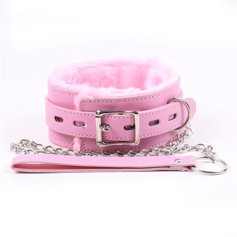 Collar with Leash Pastel Pink w sklepie Wasserman.eu