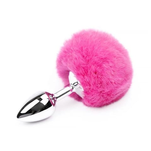 ⁨Butt Plug with Pompon Pink Size S⁩ w sklepie Wasserman.eu