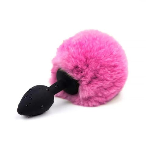 Butt Plug with Pompon Pink Size S w sklepie Wasserman.eu
