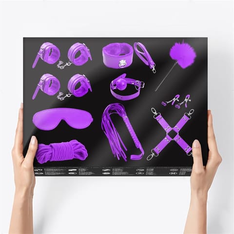 ⁨Bondage Set 10 Pieces Purple⁩ w sklepie Wasserman.eu