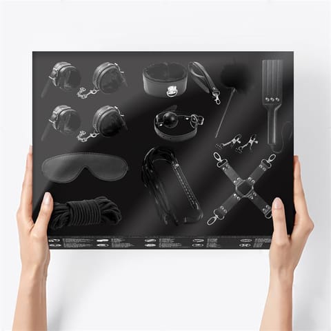⁨Bondage Set 11 Pieces Black⁩ w sklepie Wasserman.eu