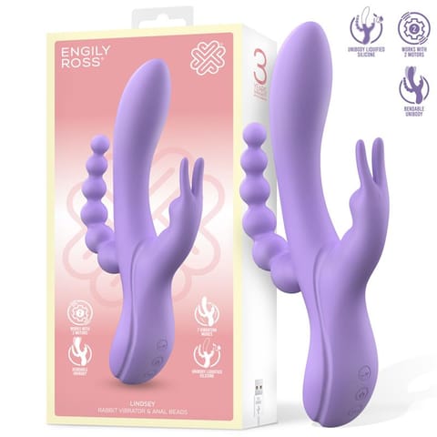 ⁨Lindsay Vibe with Anal Chain Liquid Silicone Unibody Flexible 2 Motors⁩ w sklepie Wasserman.eu