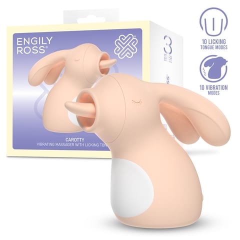 ⁨Carotty Massager with Vibration and Licking Tongue⁩ w sklepie Wasserman.eu
