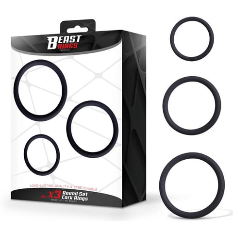 ⁨Set of 3 Penis Rings Silicone S, M and L⁩ w sklepie Wasserman.eu