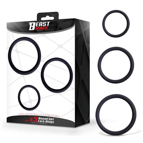 ⁨Set of 3 Penis Rings Silicone S, M and L⁩ w sklepie Wasserman.eu