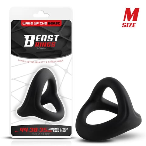 ⁨Triple Cock Ring Solid Silicone 44/38/35 mm  Size M⁩ w sklepie Wasserman.eu