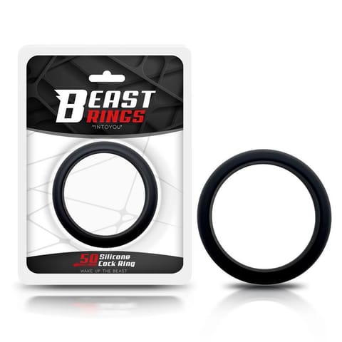 ⁨Cock Ring Solid Silicone 5 cm Black⁩ w sklepie Wasserman.eu
