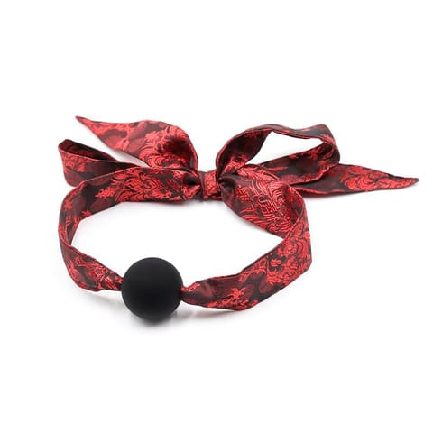 ⁨Silicone Ball Gag Red/Black⁩ w sklepie Wasserman.eu