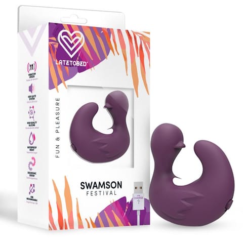 ⁨Swamson Stimulator Duckling Thimble USB Silicone Violet⁩ w sklepie Wasserman.eu