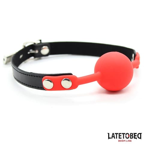 ⁨Silicone Ball Gag with Padlock Red⁩ w sklepie Wasserman.eu