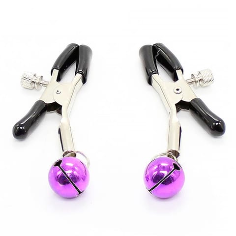 ⁨Nipple Clamps with Purple Bell⁩ w sklepie Wasserman.eu