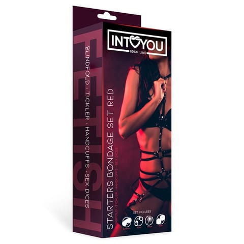 ⁨Starters Bondage Set 4 Pieces Red⁩ w sklepie Wasserman.eu