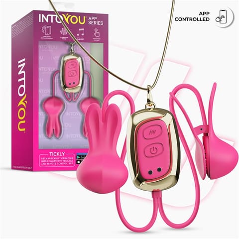 ⁨Tickly Nipple Clamps ith Vibration, Remote and Necklace with App⁩ w sklepie Wasserman.eu