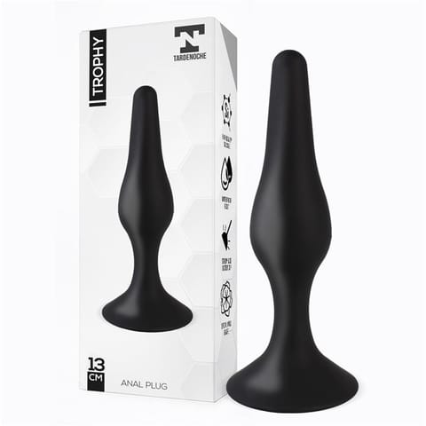 Trophy Anal Plug 13 cm Silicone Black w sklepie Wasserman.eu
