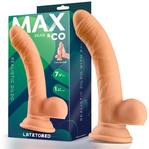 Sean Realistic Dildowith Testicles 7.5 Flesh w sklepie Wasserman.eu