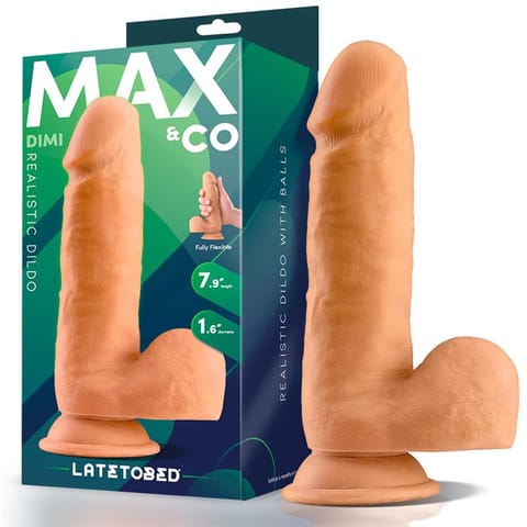 Dimi Realistic Dildo with Testicles 7.9 Flesh w sklepie Wasserman.eu