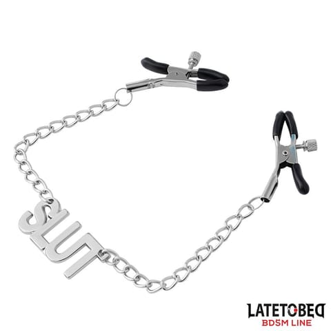 ⁨Nipple clamps with Chain - Slut⁩ w sklepie Wasserman.eu