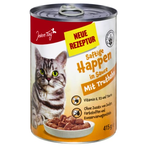⁨Jeden Tag Mokra Karma dla Kotów Indyk w Sosie 415 g⁩ w sklepie Wasserman.eu