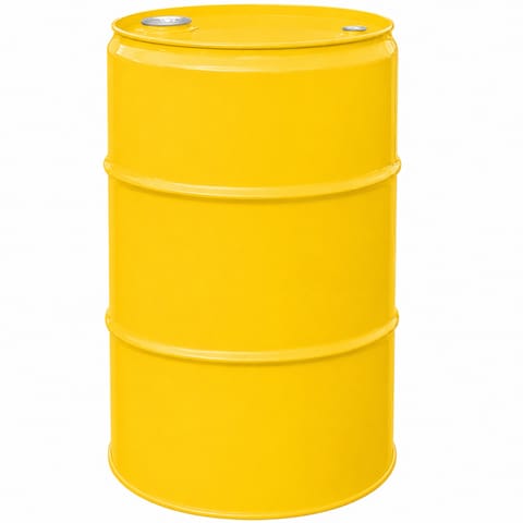 ⁨Beczka stalowa metalowa TH 60L korki 2 i 3/4 - ZÓŁTA⁩ w sklepie Wasserman.eu