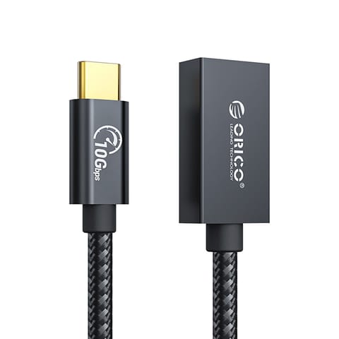⁨Adapter przejściówka USB-C - USB-A 3.1 Gen 2 10Gbps OTG 1m - czarny⁩ w sklepie Wasserman.eu