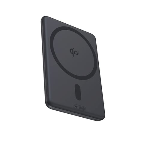 ⁨Powerbank magnetyczny 5000mAh 20W PicoGo AM31 Qi2 z podstawką i kablem USB-C MagSafe - czarny⁩ w sklepie Wasserman.eu