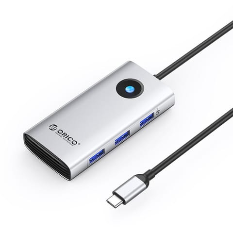 ⁨Stacja dokująca 6w1 USB-C - USB-A USB-C HDMI PD 100 W 4K 30Hz - srebrna⁩ w sklepie Wasserman.eu