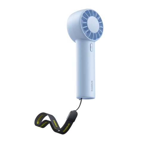 ⁨Wentylator wiatrak przenośny ręczny 1200 mAh - niebieski⁩ w sklepie Wasserman.eu