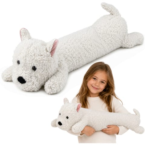 ⁨Pluszowy Pies West Highland Przytulanka Maskotka Biały 60 cm⁩ w sklepie Wasserman.eu