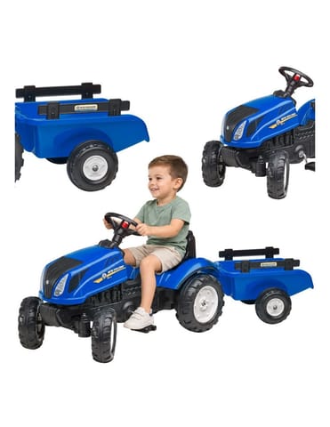 ⁨FALK Traktor na Pedały New Holland z Przyczepą i Otwieraną Maską 2-5 lat⁩ w sklepie Wasserman.eu