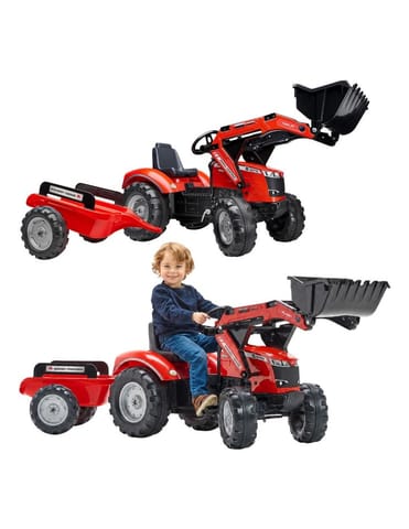 ⁨FALK Traktor na Pedały Massey Ferguson 8740S z Łyżką i Przyczepą 3-7 lat⁩ w sklepie Wasserman.eu