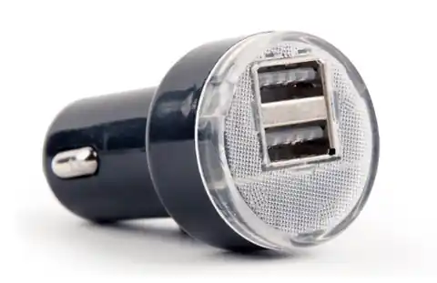 ⁨EnerGenie 2-port USB car charger EG-U2C2A-CAR-02 Black, 2.1 A⁩ w sklepie Wasserman.eu