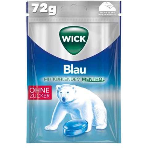 ⁨Wick Blau Klasyk z Chłodzącą Świeżością Pastylki bez Cukru 72 g⁩ w sklepie Wasserman.eu