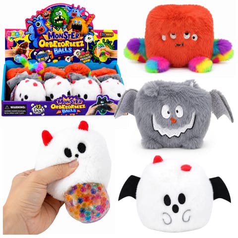 ⁨Pluszowy Gniotek Stworek Z Brokatem Sensoryczny Antystresowy Kolorowy 8cm⁩ w sklepie Wasserman.eu