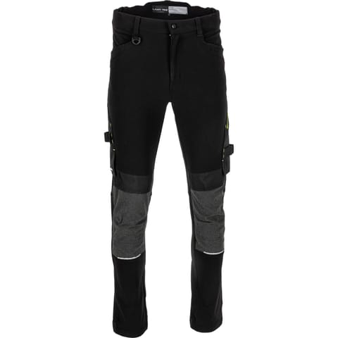 ⁨PANTS, STRETCH,  BLACK-GREY MELANGE, "S", CE, LAHTI⁩ at Wasserman.eu