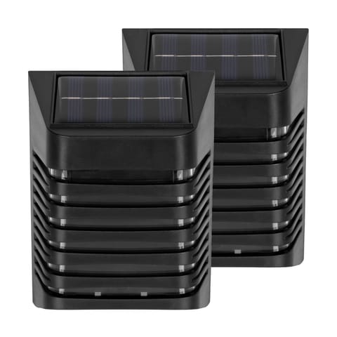 ⁨Lampa solarna ogrodowa elewacyjna - komplet 2 sztuk⁩ w sklepie Wasserman.eu