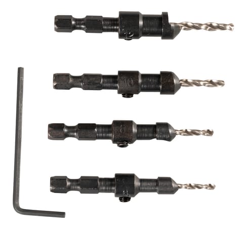 ⁨ZESTAW POGŁĘBIACZ STOŻKOWY I WIERTŁA 2.4-3.6MM 4 SZT.⁩ w sklepie Wasserman.eu