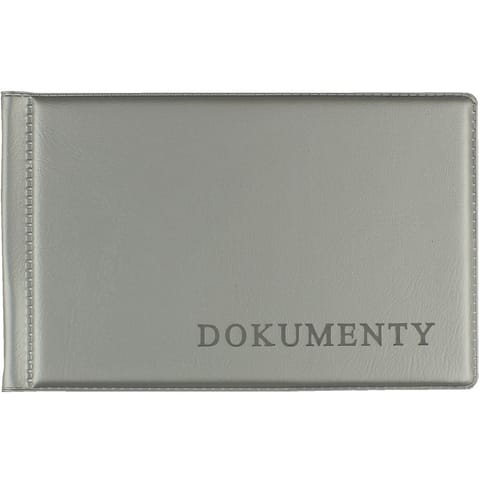 ⁨Okładka na dokumet.małe silver BIURFOL KOD-02-01⁩ w sklepie Wasserman.eu