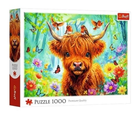 ⁨Puzzle 1000 Szkocka krowa TREFL⁩ w sklepie Wasserman.eu